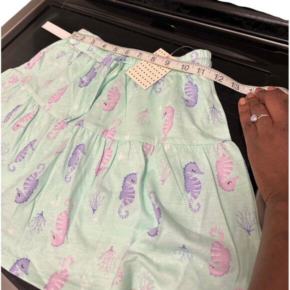 Bailey Lane Girls Tiered Skirt W/ Purple & Pink Sea Creature Print Size M 8-10 - Picture 9 of 10